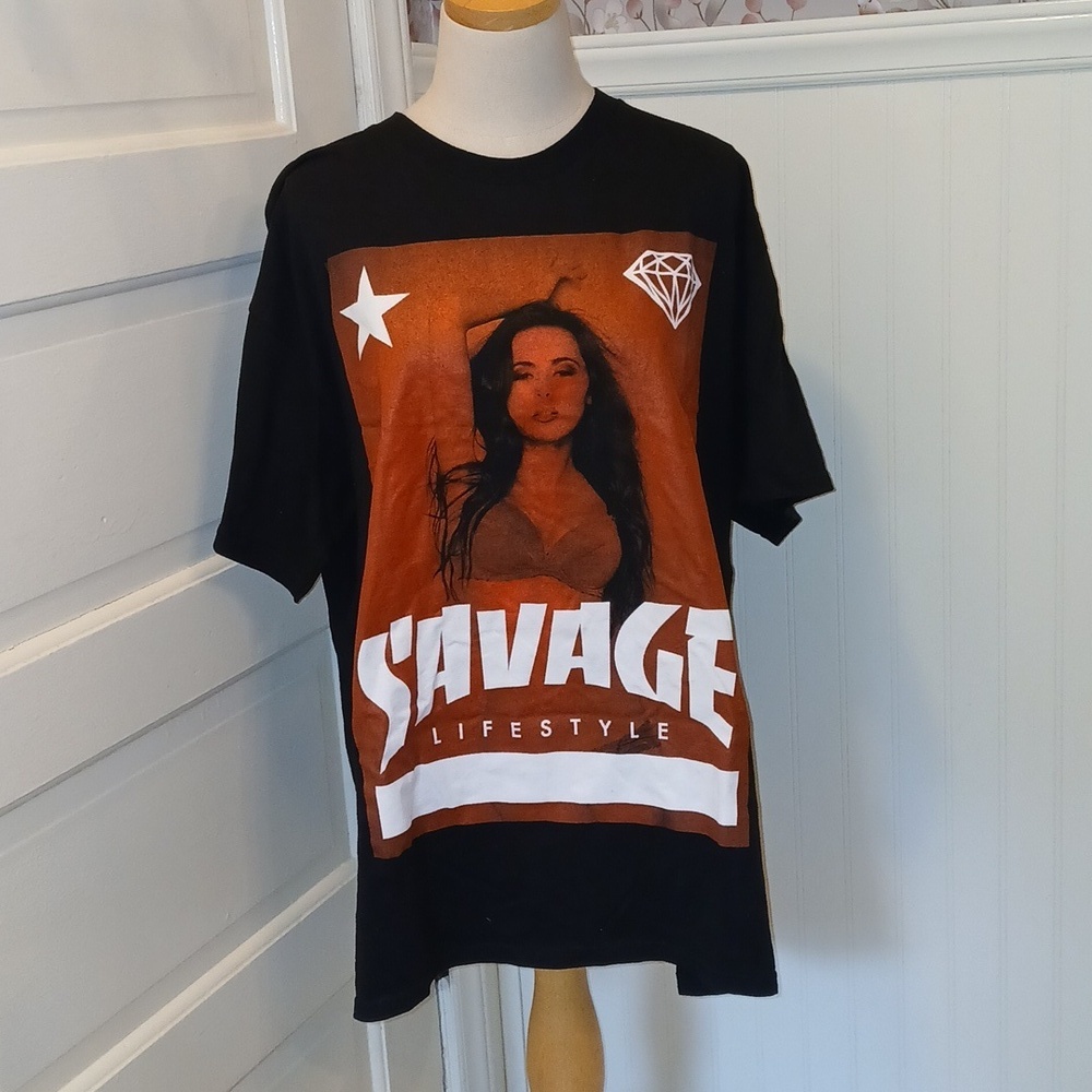 Savage Lifestyle Black and Brown Graphic Tee